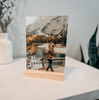 Best Dad Ever Acrylic Photo Sign – Personalized Father’s Day Gift with Wood Base - Rich Design Co