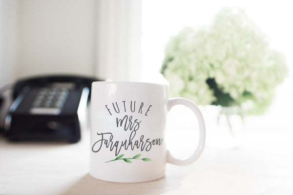 Personalized Modern Mr. & Mrs. Mugs