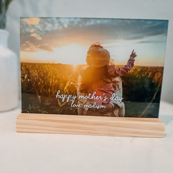 Custom Mother’s Day Acrylic Print – Happy Mother’s Day Photo Gift for Mom - Rich Design Co