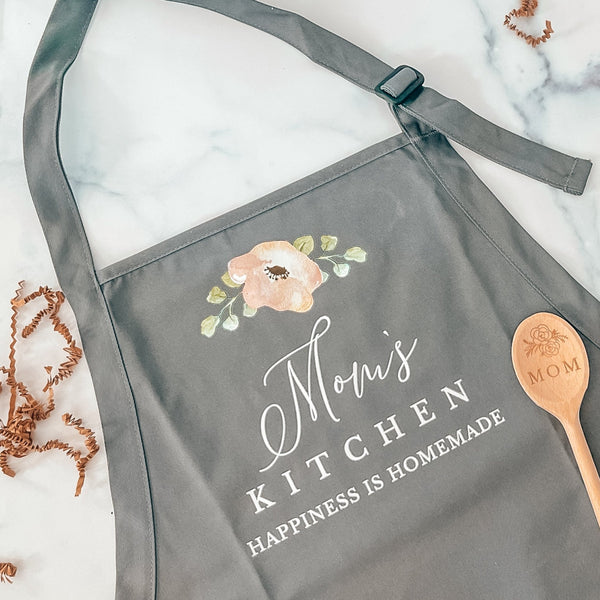 Mom's Kitchen Apron – Happiness is Homemade - Rich Design Co