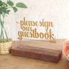 Acrylic Wedding Guest Book Sign - Rich Design Co