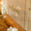 Acrylic Wedding Welcome Sign - Rich Design Co