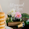 "All You Need is Love, And A Donut" Acrylic Sign - Rich Design Co