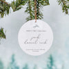 Baby's First Christmas Personalized Ornament with Birth Stats - Rich Design Co