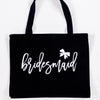 Bridal Party Canvas Totebags with Bow Design - Rich Design Co