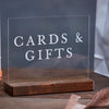 Cards & Gifts Minimalist Modern Acrylic Wedding or Event Sign - Rich Design Co