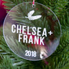 Clear Acrylic Couples Christmas Tree Ornament - Rich Design Co