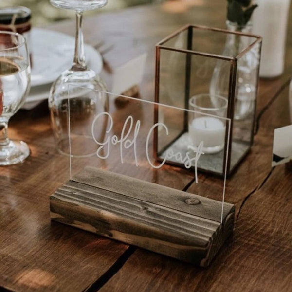 Custom Acrylic Table Numbers - Rich Design Co