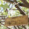 Don't Worry Ladies, I'm Still Single Ring Bearer Sign - Rich Design Co