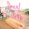 Donut Bar Acrylic Sign - Rich Design Co