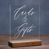 Elegant Cards & Gifts Acrylic Wedding or Party Sign - Rich Design Co
