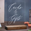 Elegant Cards & Gifts Acrylic Wedding or Party Sign - Rich Design Co
