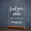 Find Your Name, Take Your Seat, Bon Appetit Wedding Seating Sign - Rich Design Co