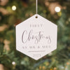 First Christmas As Mr & Mrs Acrylic Ornament - Rich Design Co