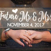 Future Mr & Mrs Wooden Engagement Sign - Rich Design Co