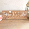 Future Mr & Mrs Wooden Engagement Sign - Rich Design Co