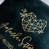 Geometric Heart Personalized Fleece Blanket - Rich Design Co