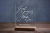 Grab a Prop & Strike a Pose Acrylic Wedding Sign with Personalized Hashtag - Rich Design Co