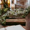 Guest Book Table Acrylic Wedding Sign - Rich Design Co