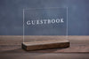 Guestbook Minimalist Modern Acrylic Wedding or Event Sign - Rich Design Co