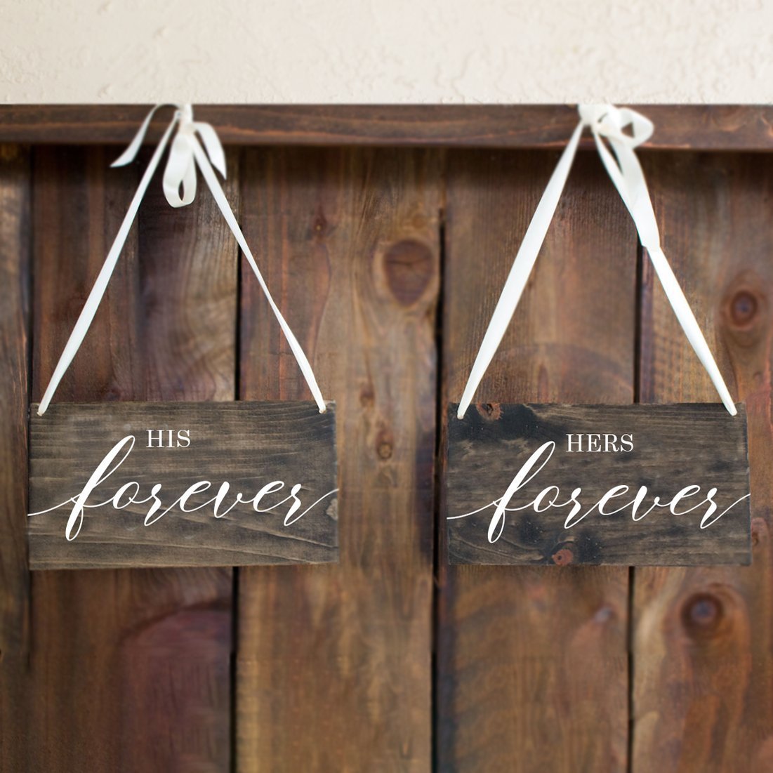 His Forever, Hers Forever Chair Signs - Rich Design Co