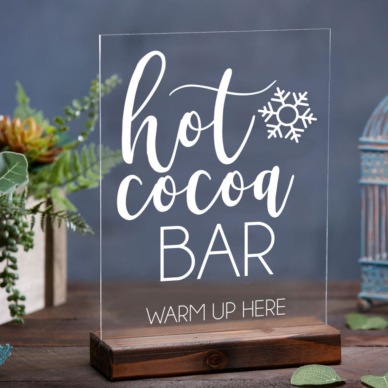 Hot Cocoa Bar Acrylic Sign - Rich Design Co