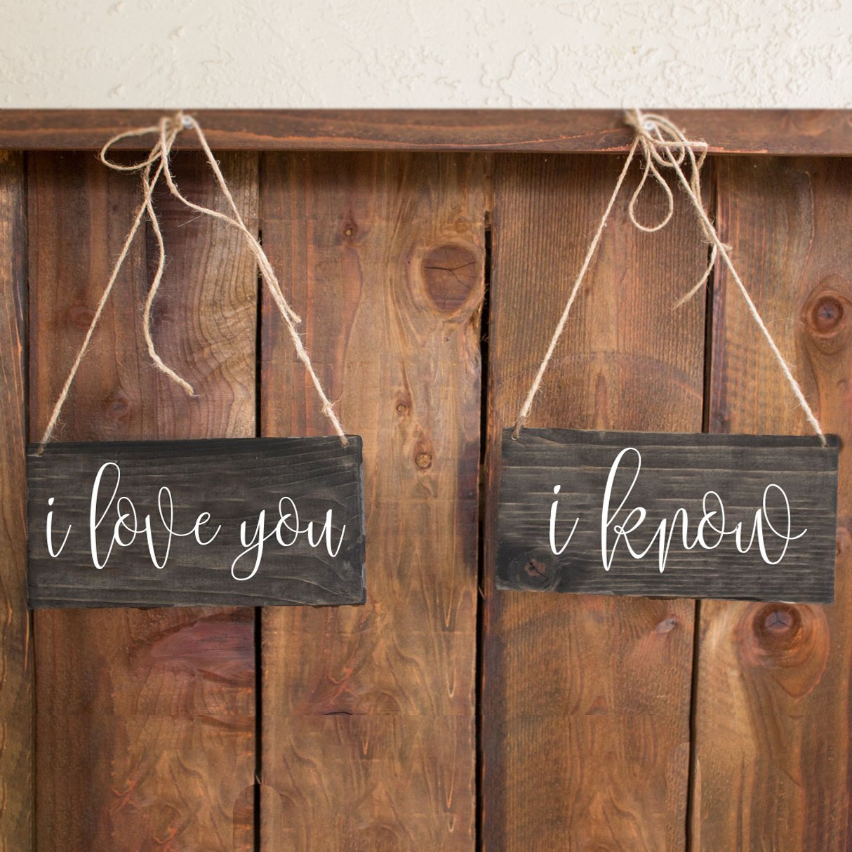 I Love You I Know Hand Painted Wooden Chair Signs - Rich Design Co