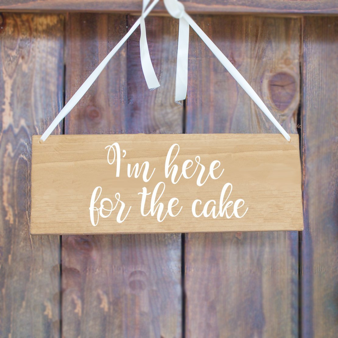 I'm Here For the Cake Ring Bearer Sign - Rich Design Co