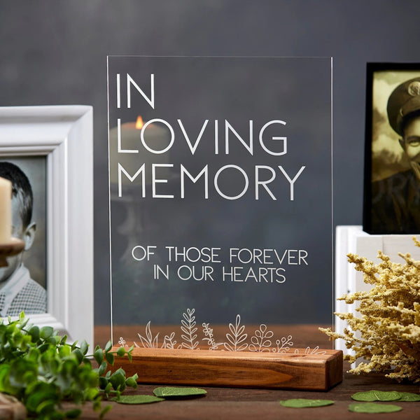 In Loving Memory Acrylic Sign - Rich Design Co