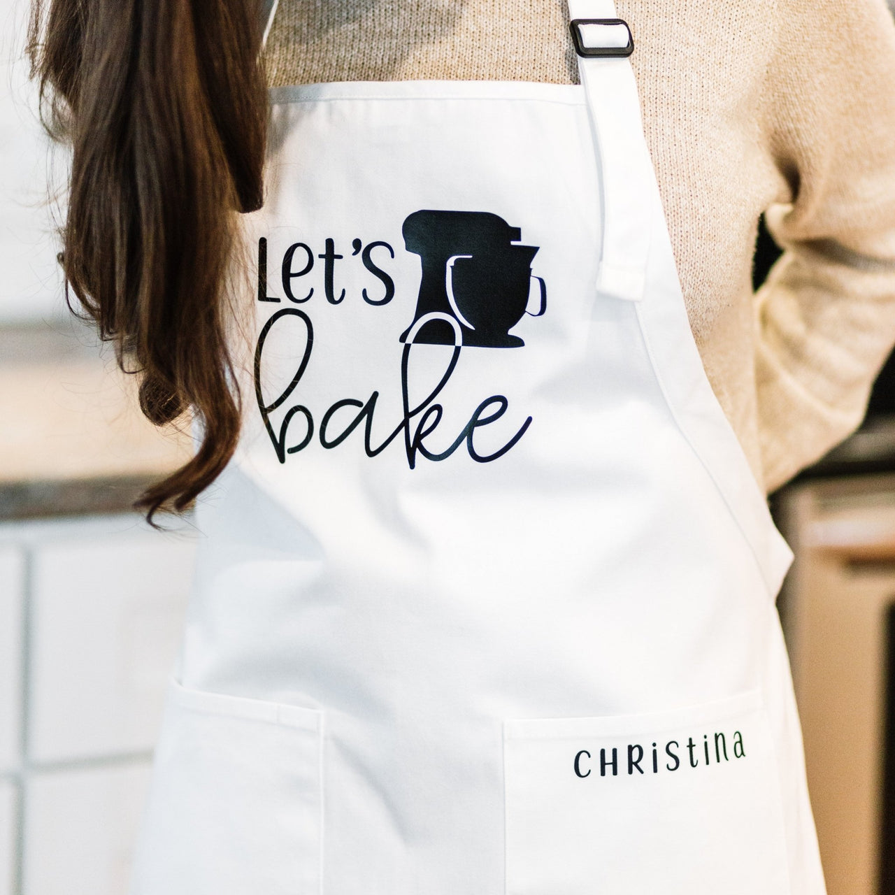 Let's Bake Personalized Baking Apron - Rich Design Co