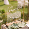 "Love is Sweet, Take a Treat" Acrylic Wedding Sign - Rich Design Co