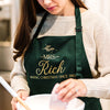 Making Christmas Personalized Holiday Cooking Apron - Rich Design Co