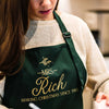 Making Christmas Personalized Holiday Cooking Apron - Rich Design Co