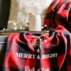 Merry & Bright Personalized Holiday Fleece Blanket - Rich Design Co