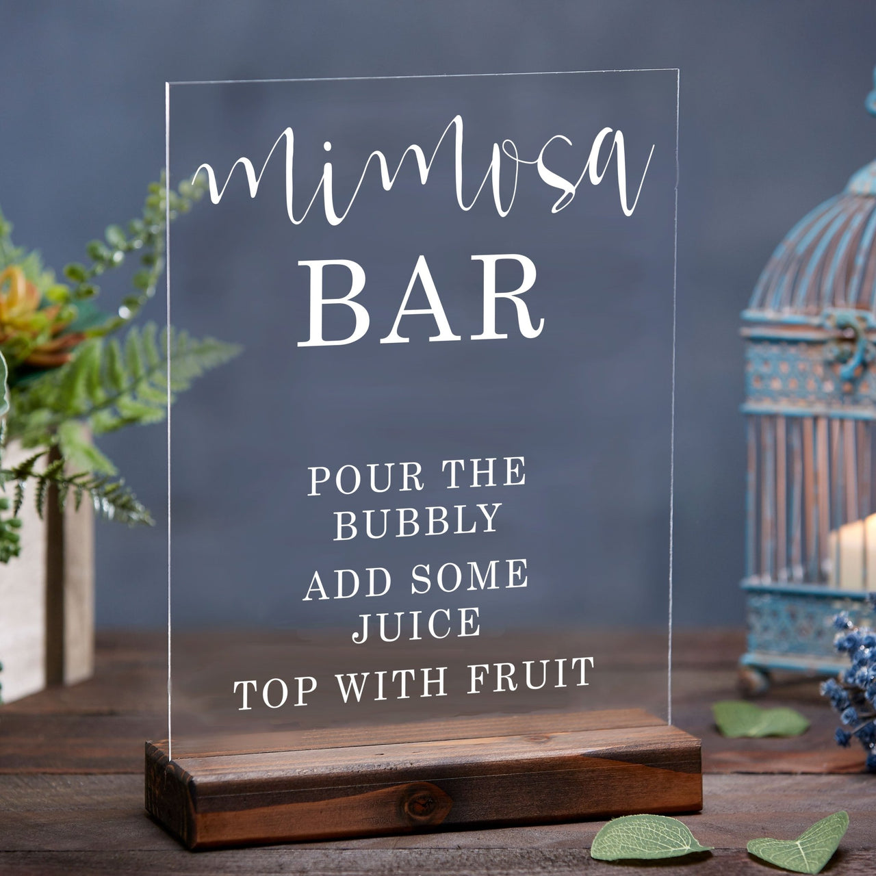 Mimosa Bar Acrylic Event Bar Sign - Rich Design Co