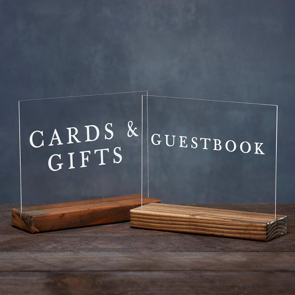 Modern Cards & Gifts and Guestbook Sign, Set of 2 - Rich Design Co