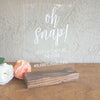 Oh Snap Wedding Hashtag Sign - Rich Design Co