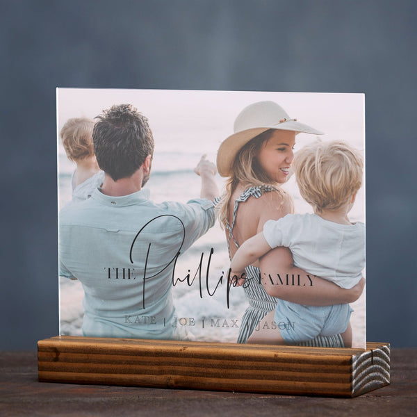Personalized Family Photo Acrylic Sign - Rich Design Co