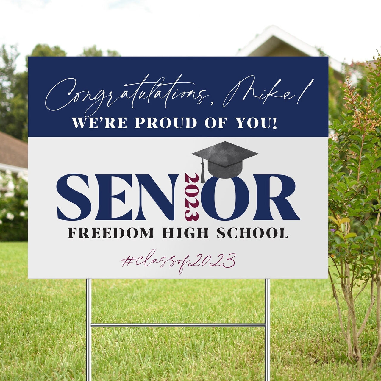 Personalized Senior Graduation Lawn Sign - Rich Design Co