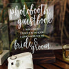 Photo Booth Guestbook Wedding Sign - Rich Design Co