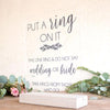 Put a Ring On It Bridal Shower Game Sign - Rich Design Co