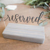 Reserved Acrylic Table Signs - Rich Design Co