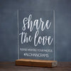 Share the Love Wedding Hashtag Sign - Rich Design Co