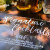 Signature Cocktails Wedding Bar Sign - Rich Design Co