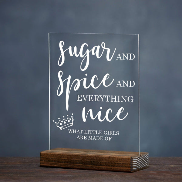 Sugar and Spice Baby Shower Sign - Rich Design Co