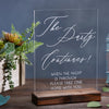 The Party Continues Acrylic Wedding Sign for After Parties or Favors - Rich Design Co