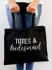 Totes a Bridesmaid Bridal Party Canvas Tote Bags - Rich Design Co