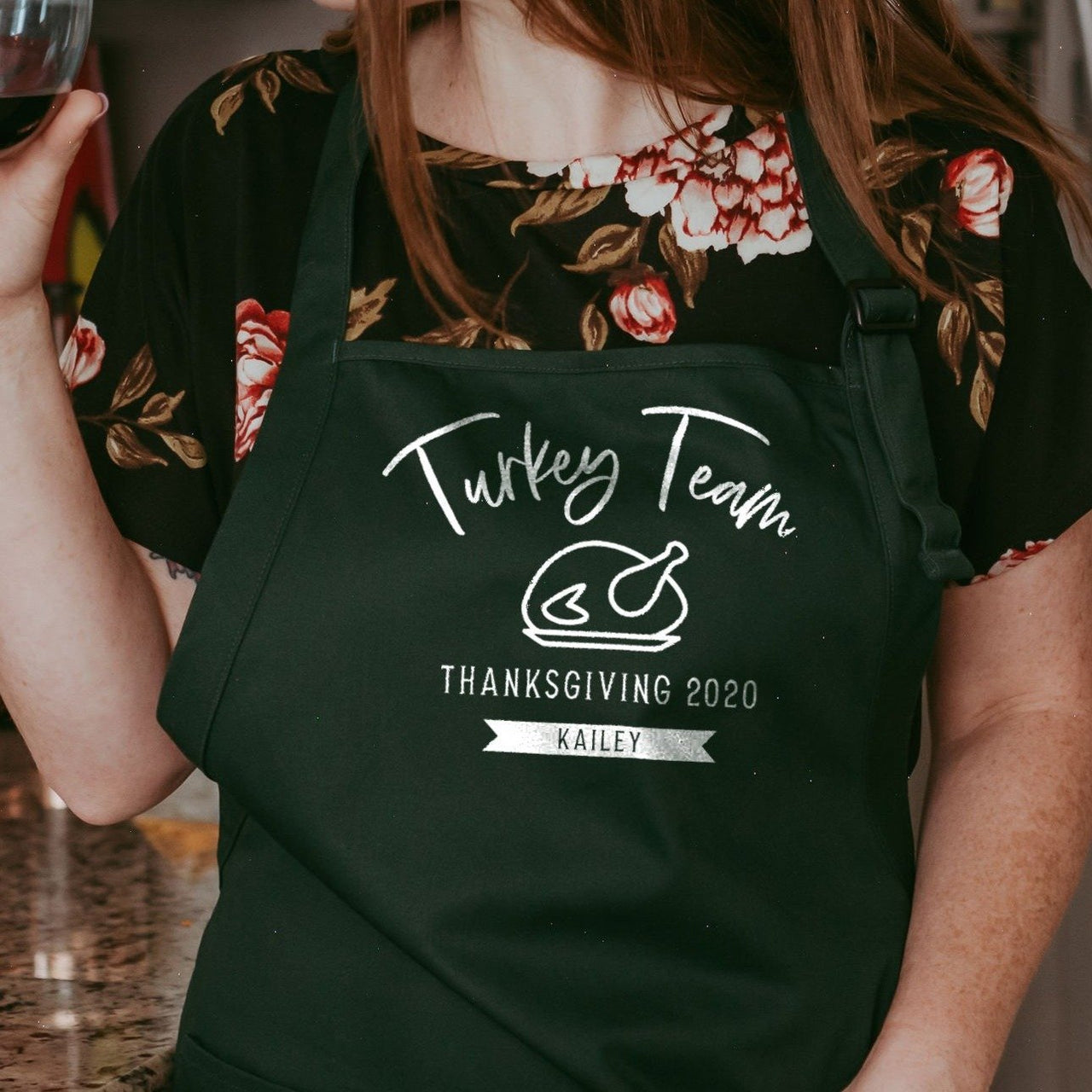 Turkey Team | Personalized Thanksgiving Apron - Rich Design Co