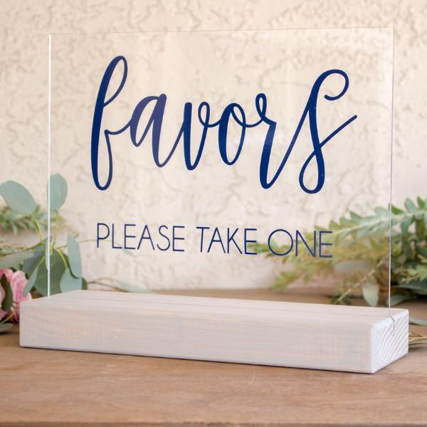 Wedding Favors Table Sign - Rich Design Co