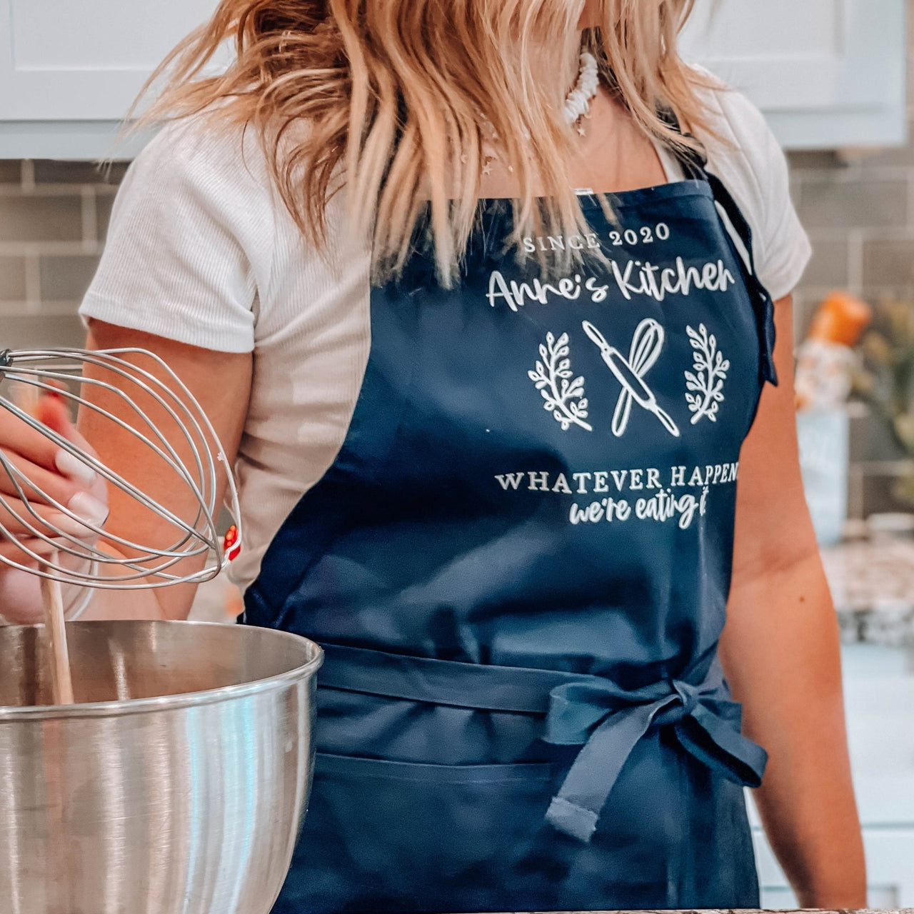 Whatever Happens We're Eating It Funny Kitchen Apron - Rich Design Co